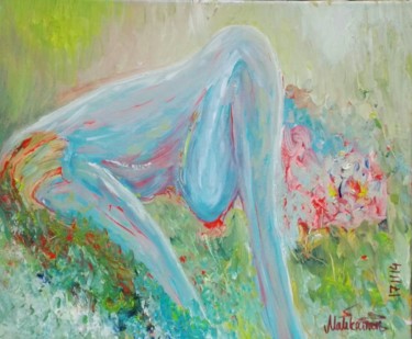 Painting titled "Riding on Father Ea…" by Pertti Matikainen, Original Artwork, Acrylic