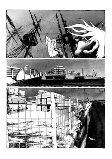 Dessin intitulée "p47" par Sébastien Bocquet, Œuvre d'art originale
