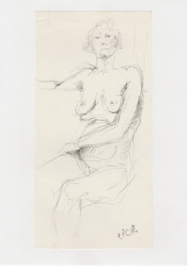 Madame la Marquise 图画 标题为“Madame la Marquise” 由Elisabeth Tiffon (Eli TIFFON CUENCA), 原创艺术品, 圆珠笔