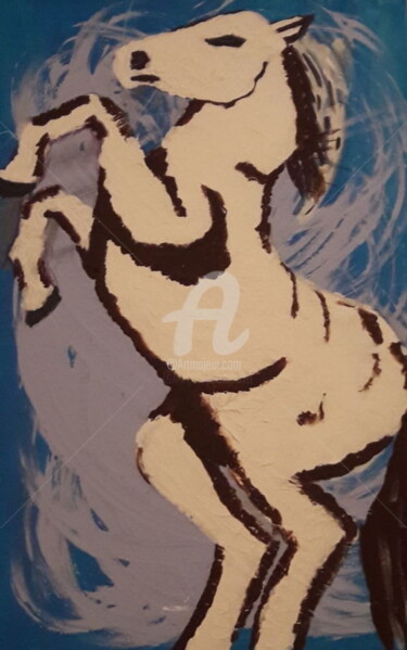 Painting titled "Les tourbillons de…" by Danie, Original Artwork, Acrylic