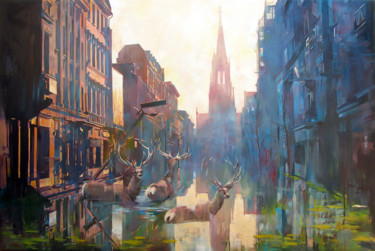 绘画 标题为“One hundred and for…” 由Janusz Orzechowski, 原创艺术品, 油