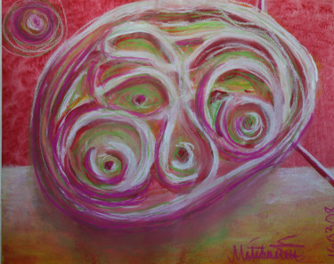 Painting titled "Big Pink" by Pertti Matikainen, Original Artwork, Acrylic