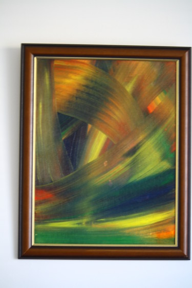 Painting titled "My first oli painti…" by Pertti Matikainen, Original Artwork, Oil