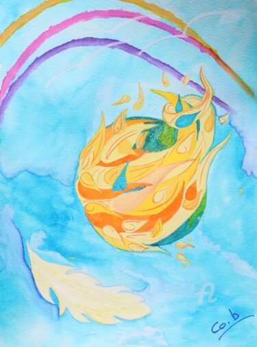 Peinture intitulée "Régénéressence" par Corinne Brossier (Atelier de l'imaginaire), Œuvre d'art originale, Acrylique