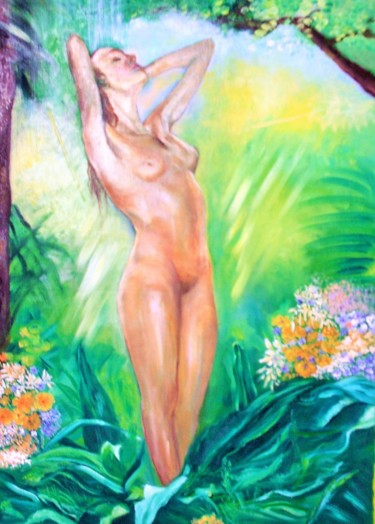 Peinture intitulée "Naturelle tout simp…" par Patrick Nevoso, Œuvre d'art originale, Huile