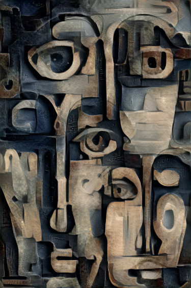 Digital Arts titled "Faces.jpg" by Bernard Bunner, Original Artwork, Digital Painting