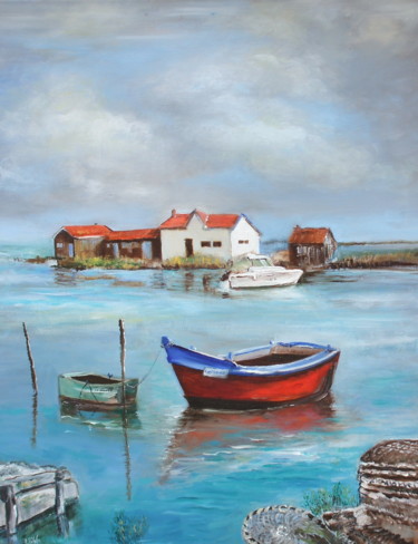 Peinture intitulée "La Grève" par Patrick Nevoso, Œuvre d'art originale, Huile