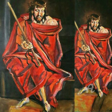 Peinture intitulée "Le berger" par Rodolphe Lavayssiere, Œuvre d'art originale, Acrylique