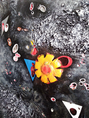 Peinture intitulée "Tableau abstrait co…" par Séverine Joly (Carré comme Orange), Œuvre d'art originale, Acrylique