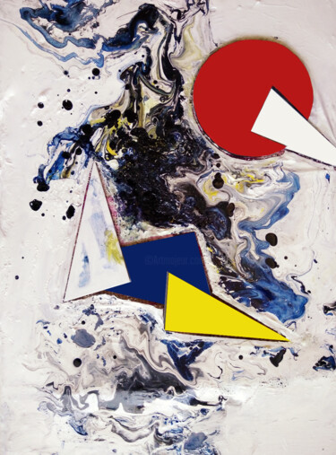 Peinture intitulée "Tableau abstrait La…" par Séverine Joly (Carré comme Orange), Œuvre d'art originale, Acrylique