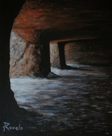 Pintura titulada "Cuatro puertas" por Ravelo, Obra de arte original