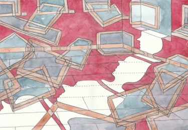 Painting titled "Everything is movin…" by Sandro Cocco, Original Artwork, Watercolor