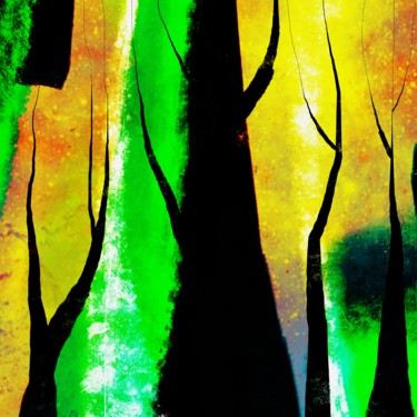 Arts numériques intitulée "Forest" par Cila, Œuvre d'art originale, Peinture numérique
