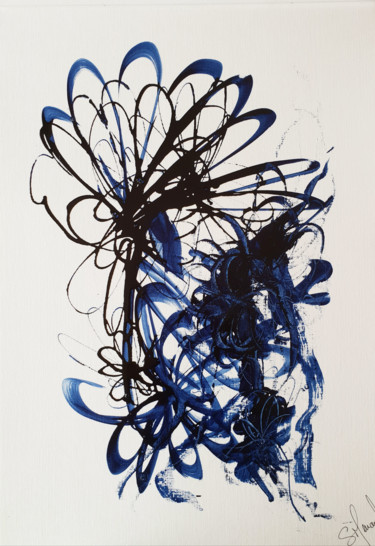 KanChaï 104 Peinture intitulée "KanChaï 104" par Stéphanie Menard, Œuvre d'art originale, Encre