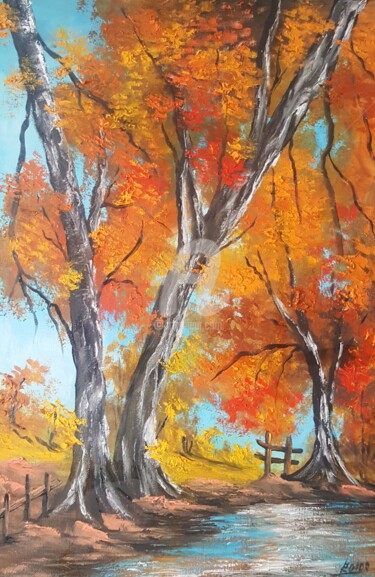 Painting titled "Quizás algún día...…" by Leonor Solbes, Original Artwork, Oil