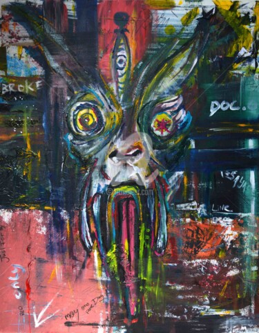 Peinture intitulée "One moment for one…" par New Old Stuff, Œuvre d'art originale, Acrylique