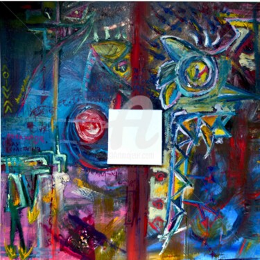 Peinture intitulée "White CUBE but" par New Old Stuff, Œuvre d'art originale, Acrylique