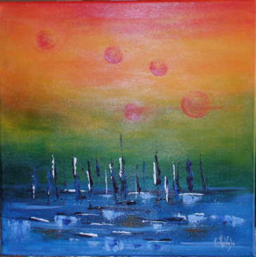 Peinture intitulée "Sans titre" par Patrick Nevoso, Œuvre d'art originale, Huile