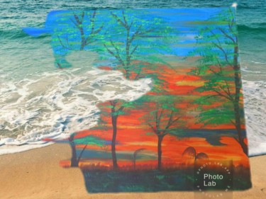 Mon tableau dans les vagues
