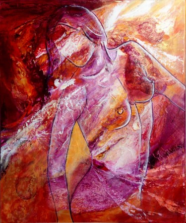 Peinture intitulée "Silhouette n°4" par Frall, Œuvre d'art originale, Acrylique