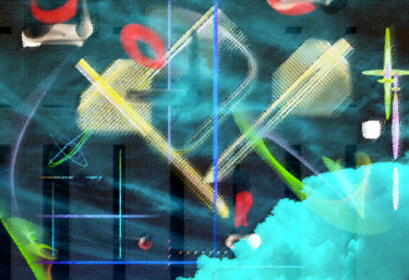 Peinture intitulée "Les clés des songes" par Emma Laroche, Œuvre d'art originale
