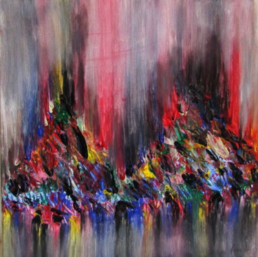 Rythmik Malerei mit dem Titel "Rythmik" von Eva Fazakas, Original-Kunstwerk, Acryl
