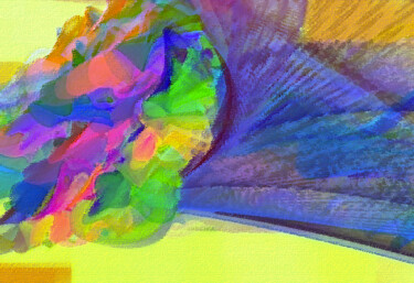 Peinture intitulée "Nouvelle ère" par Emma Laroche, Œuvre d'art originale
