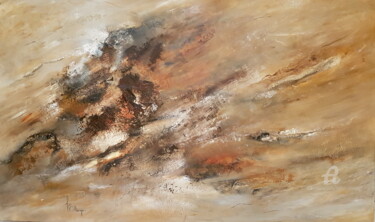 Painting titled "Délitescence.N°230" by Isabel Ollange, Original Artwork, Oil Mounted on Wood Stretcher frame
