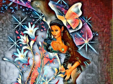 Femme en fleurs