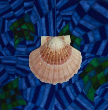 Peinture intitulée "Coquille du Chemin,…" par Laure Barlet, Œuvre d'art originale, Huile