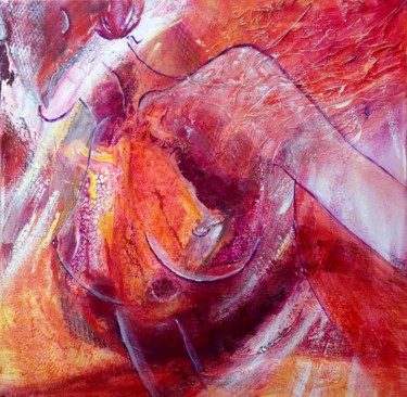 Peinture intitulée "Silhouette n°1" par Frall, Œuvre d'art originale, Acrylique