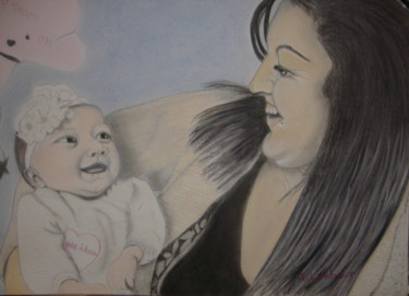 Peinture intitulée "Que d'amour....." par Ghislaine Limbour, Œuvre d'art originale, Pastel