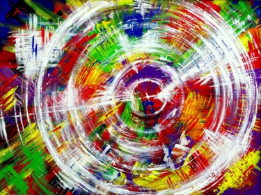 Painting titled "Internal energy" by Plamen Ivanov, Original Artwork, Acrylic