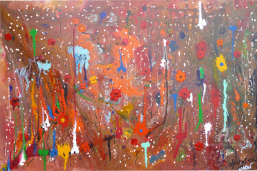 Peinture intitulée "le-printemps.jpg" par Ahmed Fertat, Œuvre d'art originale, Acrylique