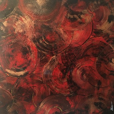 Peinture intitulée "Vertigo" par Hkine, Œuvre d'art originale, Acrylique
