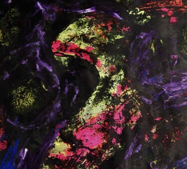 Peinture intitulée "reptile" par Francisco Mendes, Œuvre d'art originale, Huile