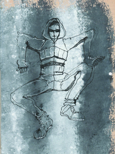 Hybride II Drawing titled "Hybride II" by Elisabeth Tiffon (Eli TIFFON CUENCA), Original Artwork, Marker