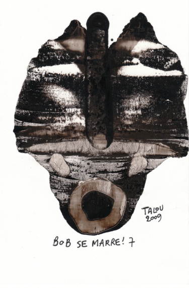 Painting titled "Bob se marre ! 7" by Talou, Original Artwork, Ink