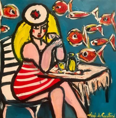 Série La Marine 2018 Peinture intitulée "Série La Marine 2018" par Aimée De Courtozé, Œuvre d'art originale, Acrylique