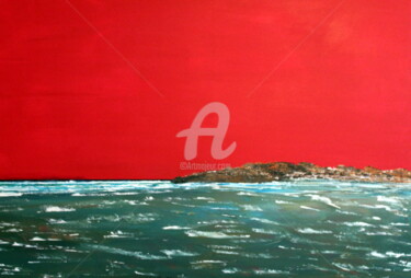 Peinture intitulée "soleil-couchant-3.j…" par Didier Duclos, Œuvre d'art originale, Acrylique