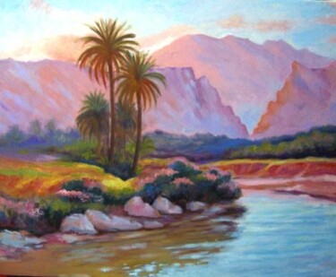 Painting titled "el kantara" by Mohamed Yazid Kaddouri, Original Artwork
