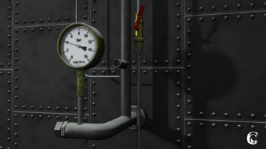 Digital Arts titled "Factory" by Gilles Corona, Original Artwork, 3D Modeling