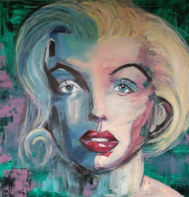 Peinture intitulée "Marylin Mi-ange mi-…" par Philippe Rabouille (Raph), Œuvre d'art originale, Acrylique