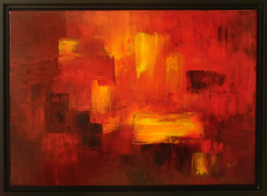 Peinture intitulée "Lumières" par Brigitte Dumont, Œuvre d'art originale, Huile