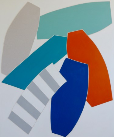 Painting titled "Léger chamboulement…" by Sylvie Hamou, Original Artwork, Acrylic