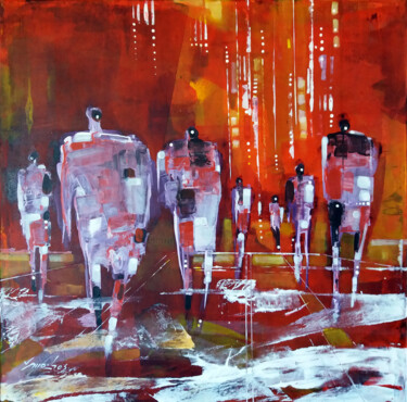 Pintura intitulada "Urbano 52" por Vitor Moinhos, Obras de arte originais, Acrílico
