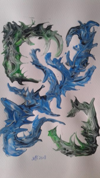 Schilderij getiteld "20180502-122610.jpg" door Marianne Huizinga, Origineel Kunstwerk
