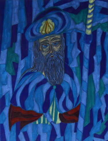Peinture intitulée "Saint Roch" par Laure Barlet, Œuvre d'art originale, Huile