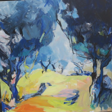 Peinture intitulée "Le printemps à Sale…" par Nadine Nacinovic, Œuvre d'art originale, Acrylique