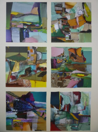 Peinture intitulée "Carnet de voyage-pa…" par Christelle Veron Cherbonnier, Œuvre d'art originale, Autre